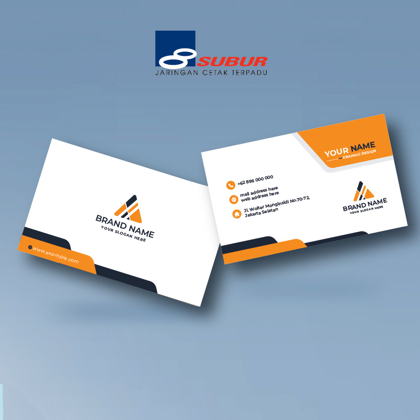 

MIN ORDER 100 PCS - CETAK KARTU NAMA STANDAR BAHAN ART KARTON / ART CARTOON 260