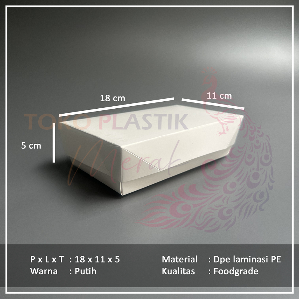 Lunch Box M / Paper Box Lunch / Paper Take Away / Paper Food Lunch Box / Kotak Makan Kertas