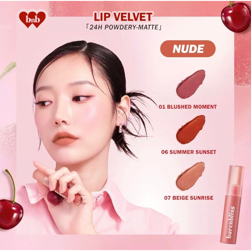 BNB Barenbliss Cherry Makes Cheerful Lip Velvet