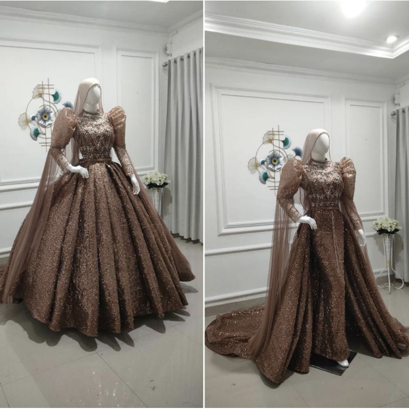 VIRAL//GOWN WEDDING 3 IN 1//GOWN MEWAH BEREKOR//GOWN SLIM PREMIUM//GAUN