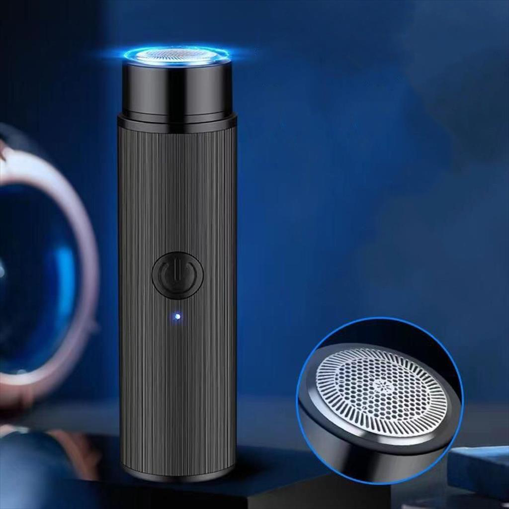 Alat Cukur Mini Jenggot Kumis Elektrik Portable Dapat Di Cas - Alat Cukur Jenggot / Kumis Elektrik Micro Usb Charge - Electric Mustache Beard Trimmer - Bentuk Tabung