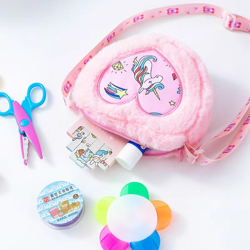 Tempat Unicorn Mewah Tas Bahu Messenger Tas Gadis TK Kecil Ransel Hadiah Anak Cinta Lucu Tas