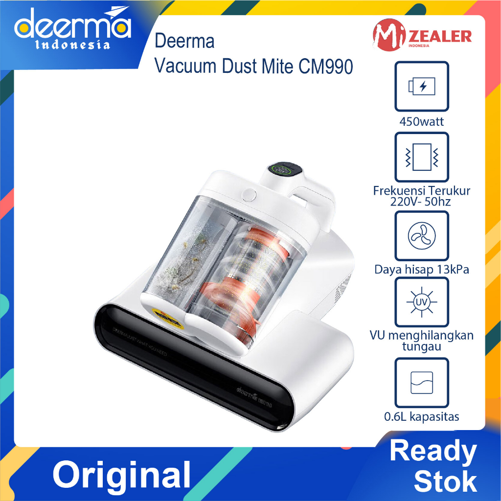 Deerma Vacuum Cleaner CM990 Wired Visualization Twin Tank Dust Mite Remover Mattress Hand Held