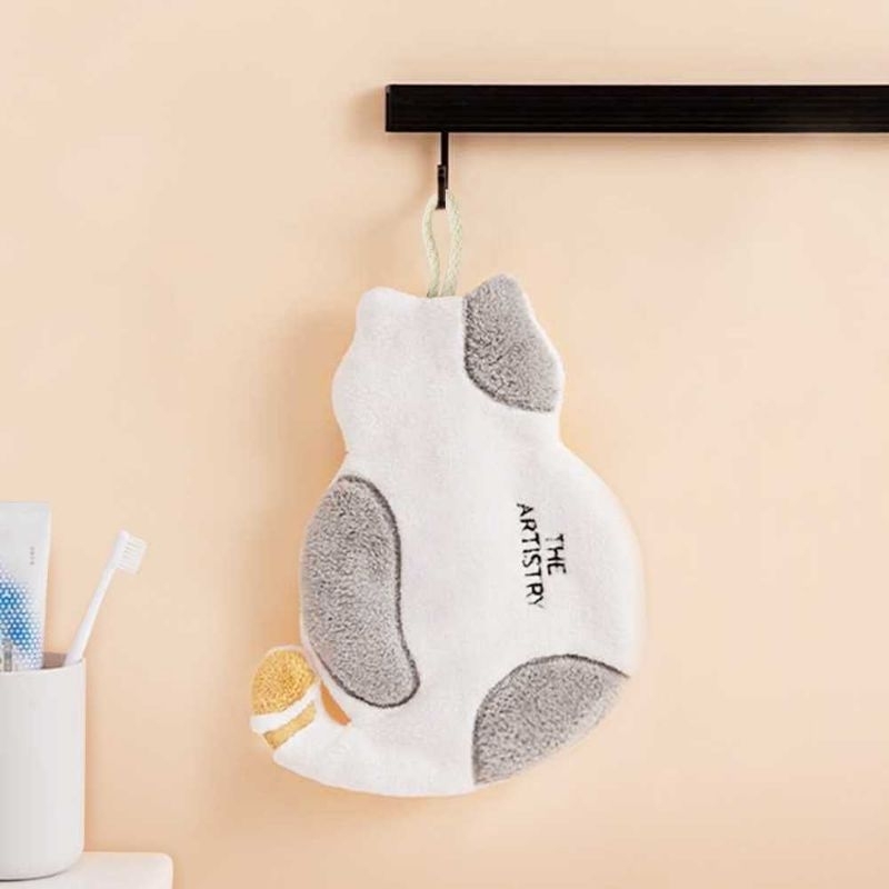 THE ARTISTRY Lap Tangan Gantung Model Kucing Hand Towel High Absorbent - CSJ-G2