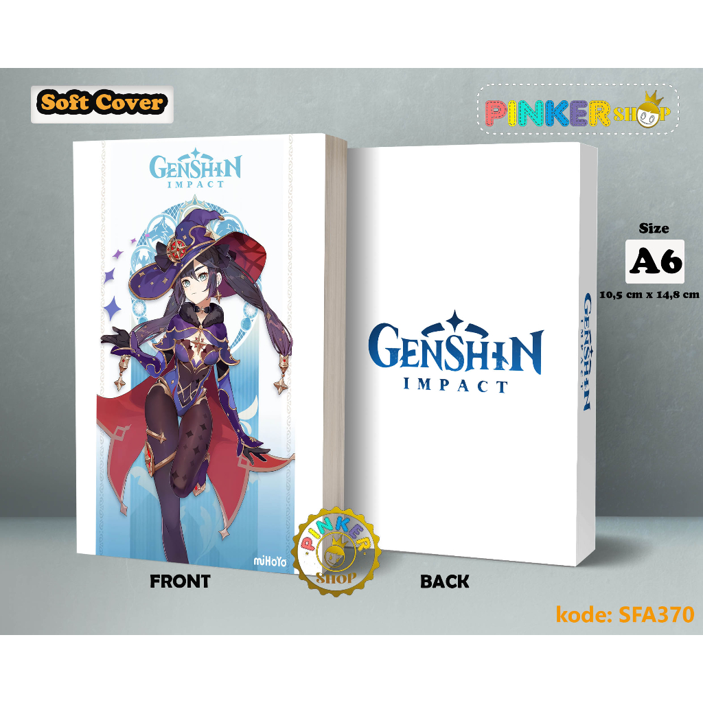 

(SFA370) Pocket Note Game Genshin Impact MONA Softcover A6/A5 Buku Tulis catatan Notes Agenda Planner Jurnal