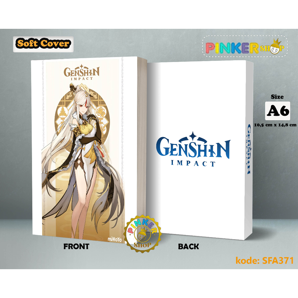 

(SFA371) Pocket Note Game Genshin Impact NINGGUANG Softcover A6/A5 Buku Tulis catatan Notes Agenda Planner Jurnal