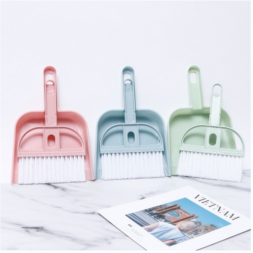 MINI DUSTPAN SET Sapu mini set Serok cikrak kecil kebersihan karpet mobil meja laptop