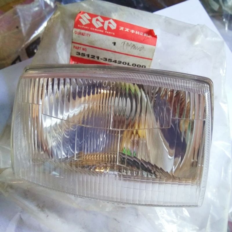 HEADLAMP REFLEKTOR + MIKA LAMPU DEPAN SUZUKI RC100 RC 100 RC80 80 BRAVO SPIRIT DK .NOS