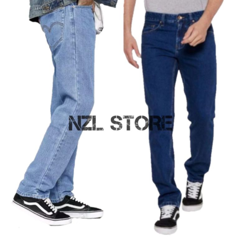 [PROMO] Celana Jeans Panjang Size 27---38 Pria Model Standar / Celana Jeans Pria Standart