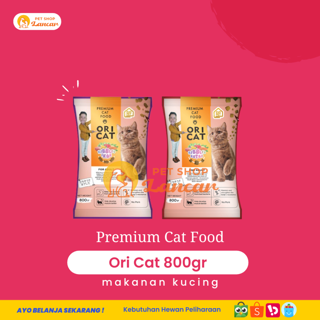 Ori Cat Food 800 gr / Makanan Kucing OriCat 800gr FRESHPACK