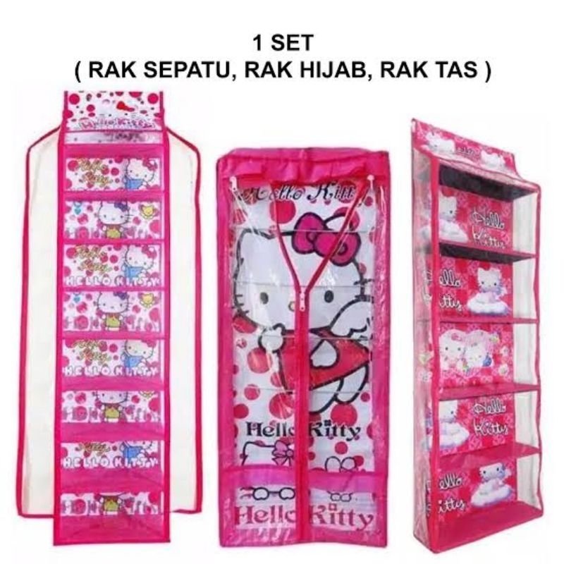 RAK SET GANTUNG 3 IN 1 KARAKTER RESLETING ALAS TRIPLEK