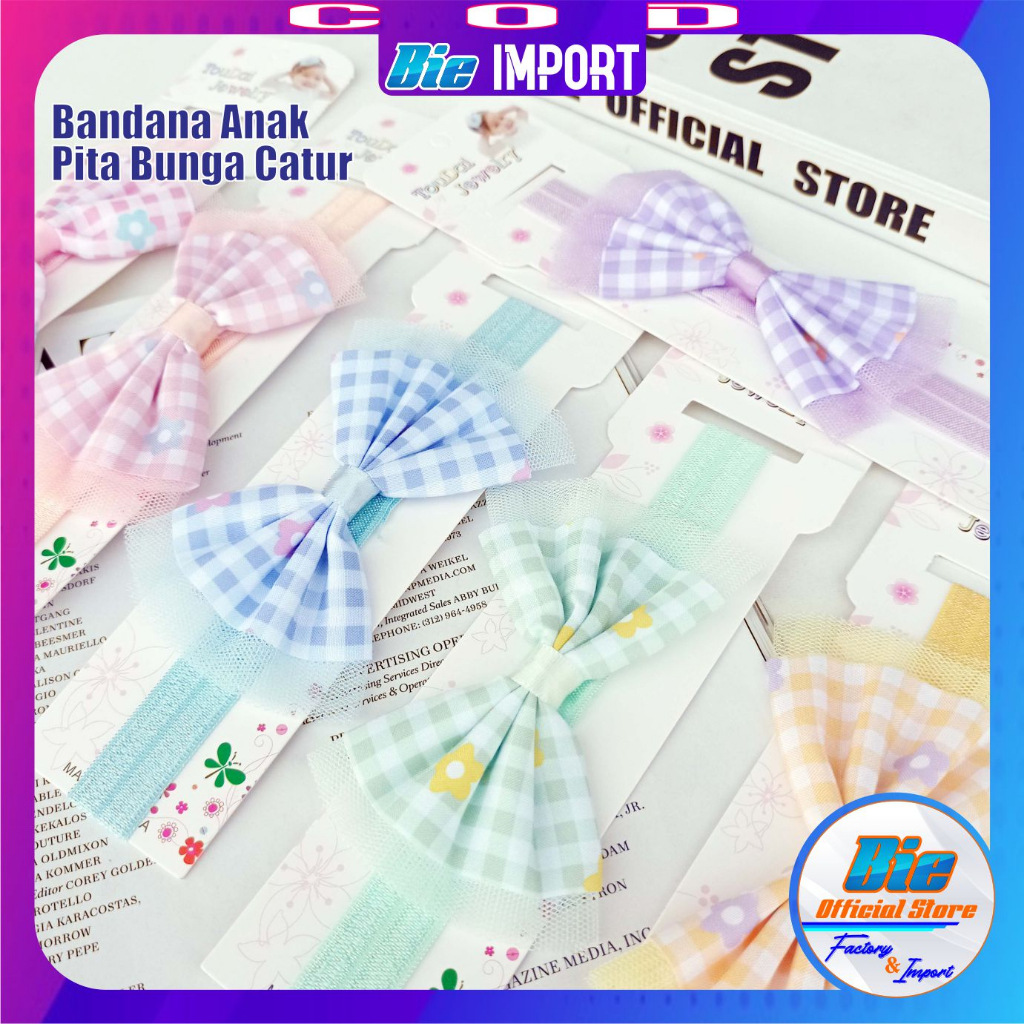 Bandana Anak Korea Premium Star Impor Best Seller