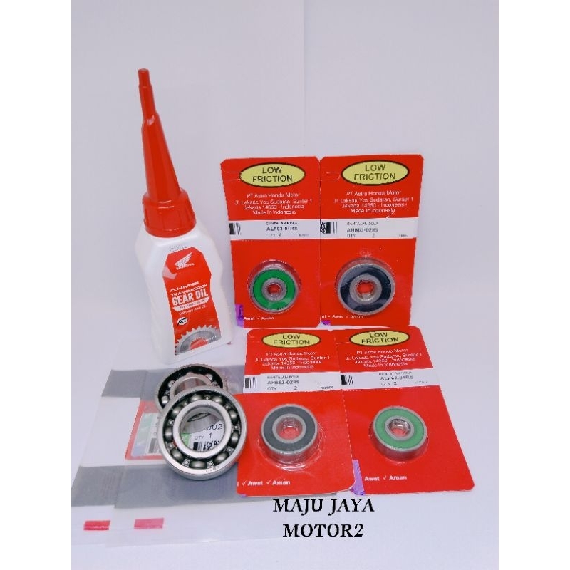 Bearing Rasio Gardan 6pch+ Oli Gardan 120ml honda Vario 125 fi old Vario 125 esp Vario 150 led ori