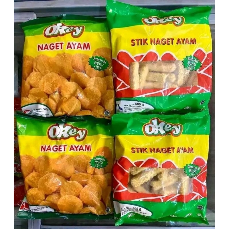 

Okey naget ayam atau okey stik 500gr / okey chicken nugget