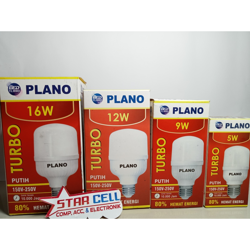 Lampu led PLANO murah 5w-50wJumbo