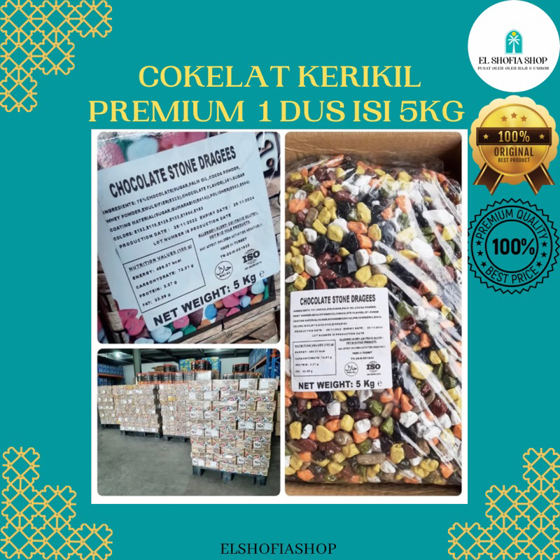 Cokelat Kerikil Premium 5Kg/Dus