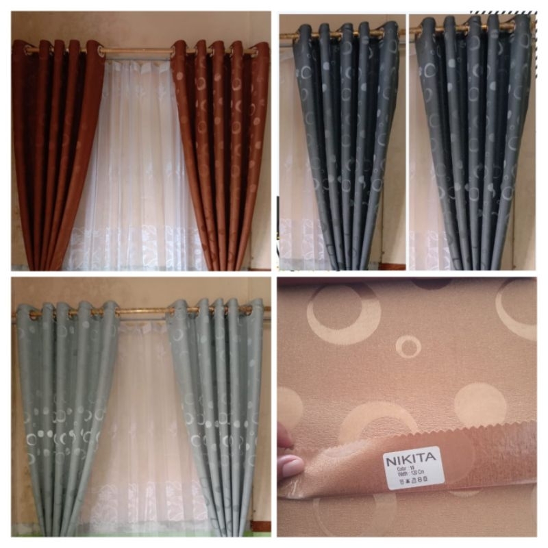 Gorden Jendela Panjang 2 Meter-250cm Korden Terbaru Ruang Tamu Gorden Jendela Pendek Gorden Jendela 