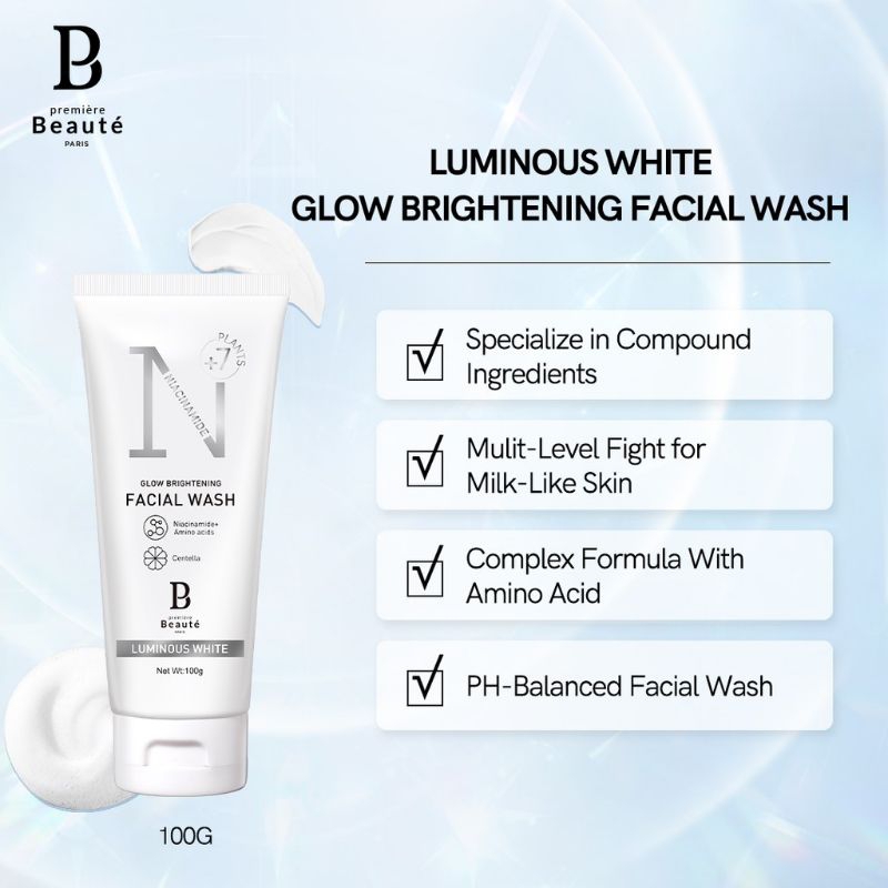 Premiere Beaute Luminous White Series Glow Brightening Facial Wash