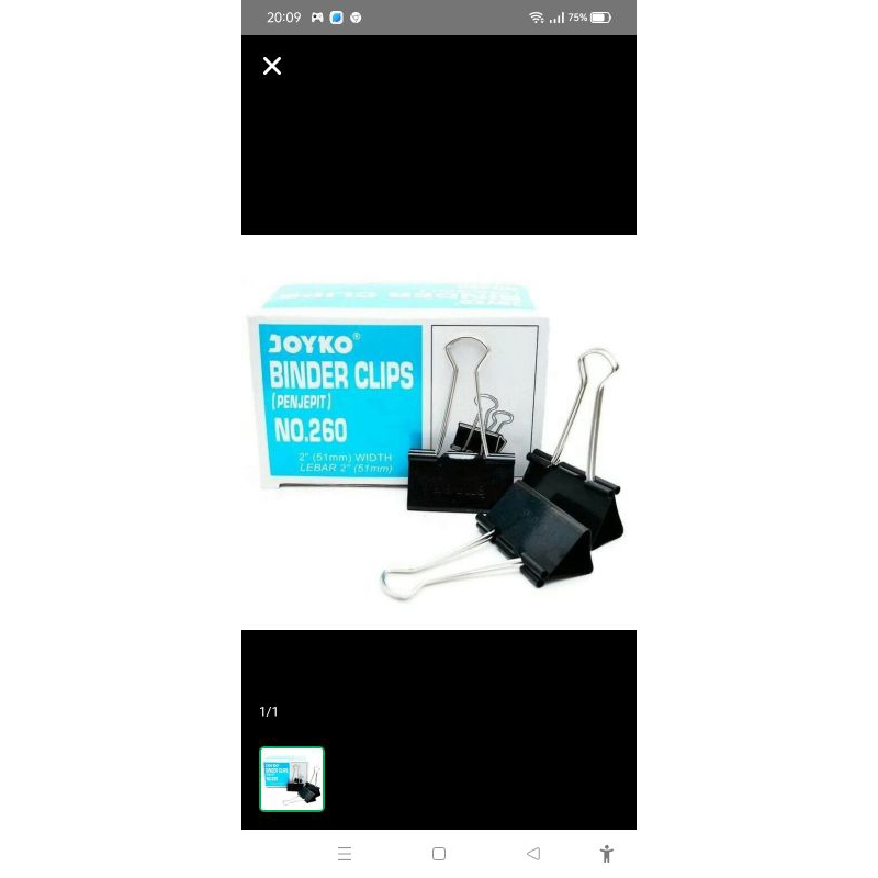 

binder clip joyko 260