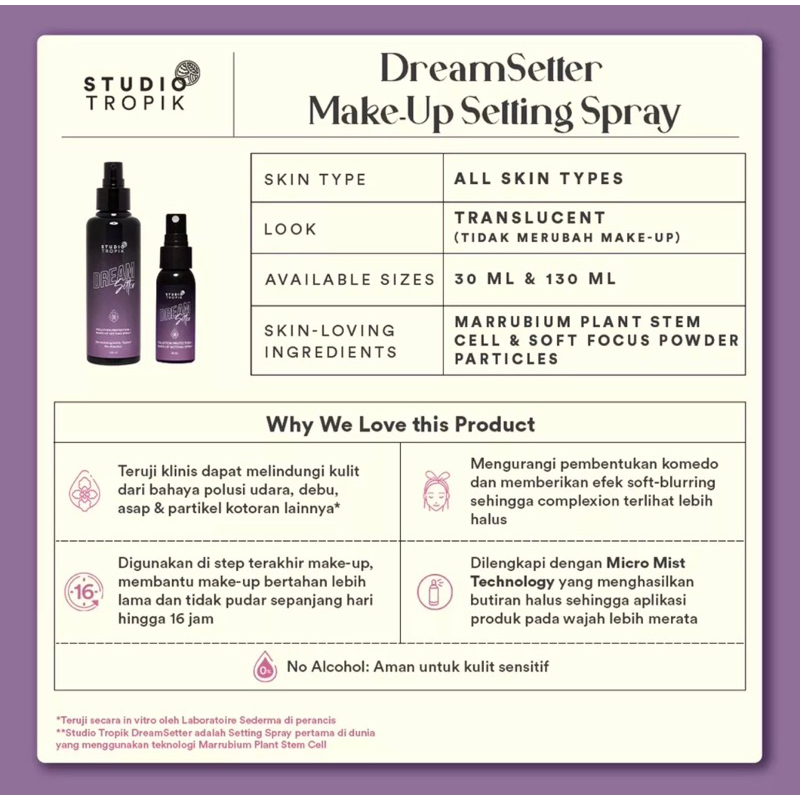 Studio Tropik Priming Water Balance / Glowy / Original / Flawless / Dreamsetter Spray