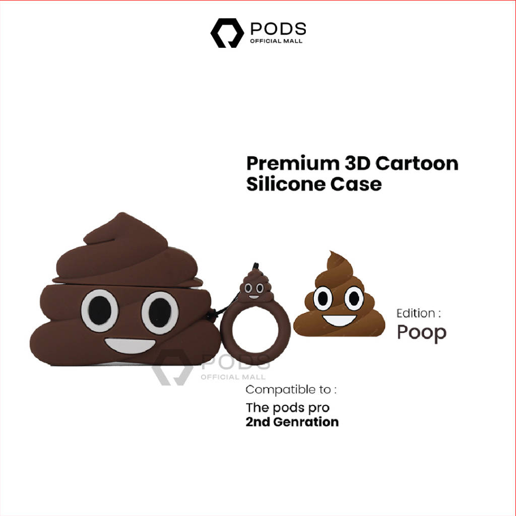 [CASE ONLY] 3D Case / Casing ThePods PRO 1 / PRO 2nd Premium 3D Cartoon Silicone Case - By PodsIndonesia