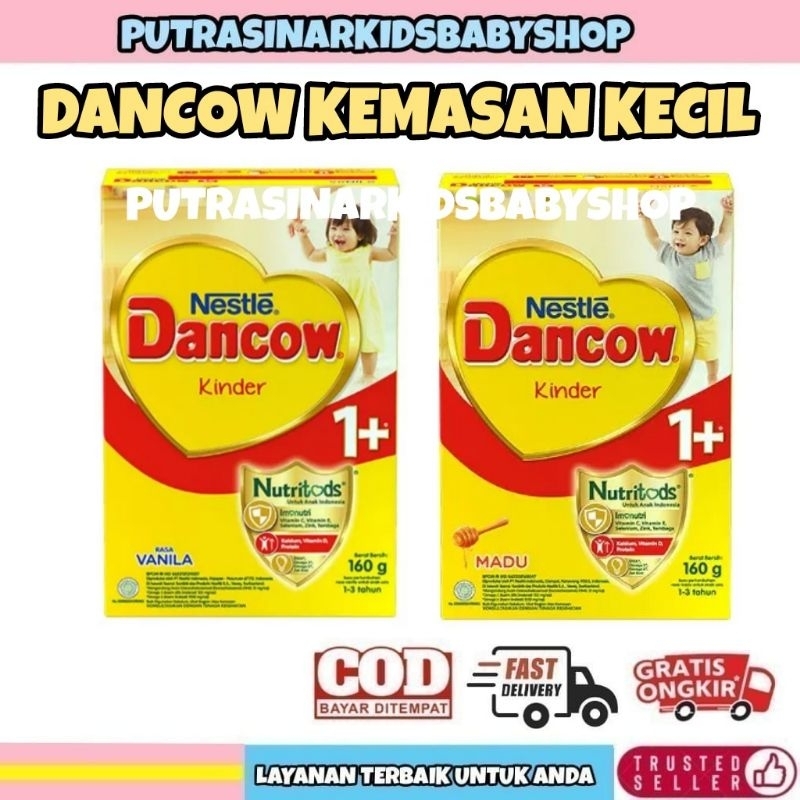 [X] DANCOW 1+ MADU VANILA 160GR SUSU BUBUK KEMASAN KECIL MINI 160 GR