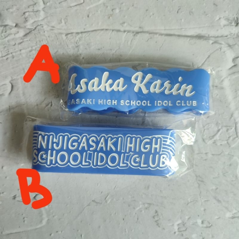 official merch gelang karet nijigasaki highschool idol club