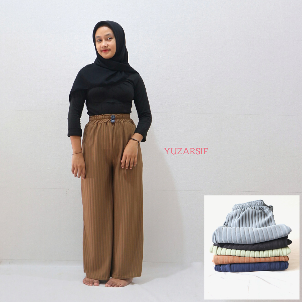 Kulot Rajut Knit Premium Tebal Berkualitas// Kulot Rajut Knit Hornet Jumbo