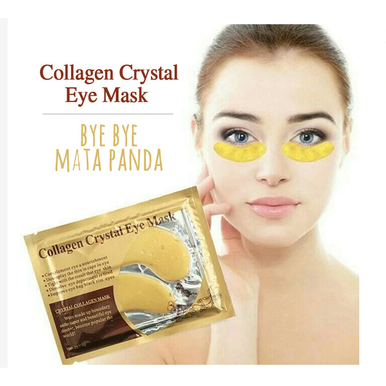 Masker Mata COLLAGEN CRYSTAL GOLD EYE BAG MASK EYEMASK Kantong Black Panda Anti Aging Wrinkle Emas