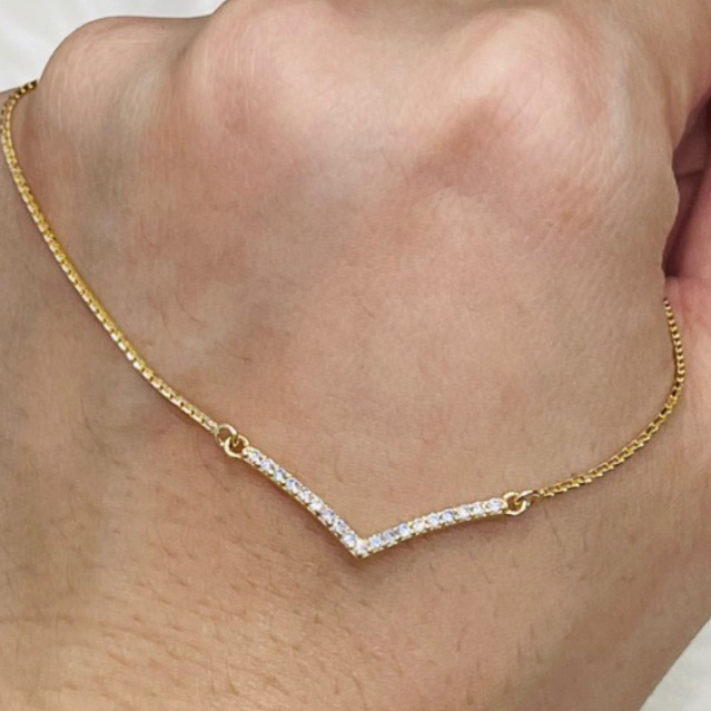 Kalung aurel permata mini emas asli kadar 700 & 875 murah