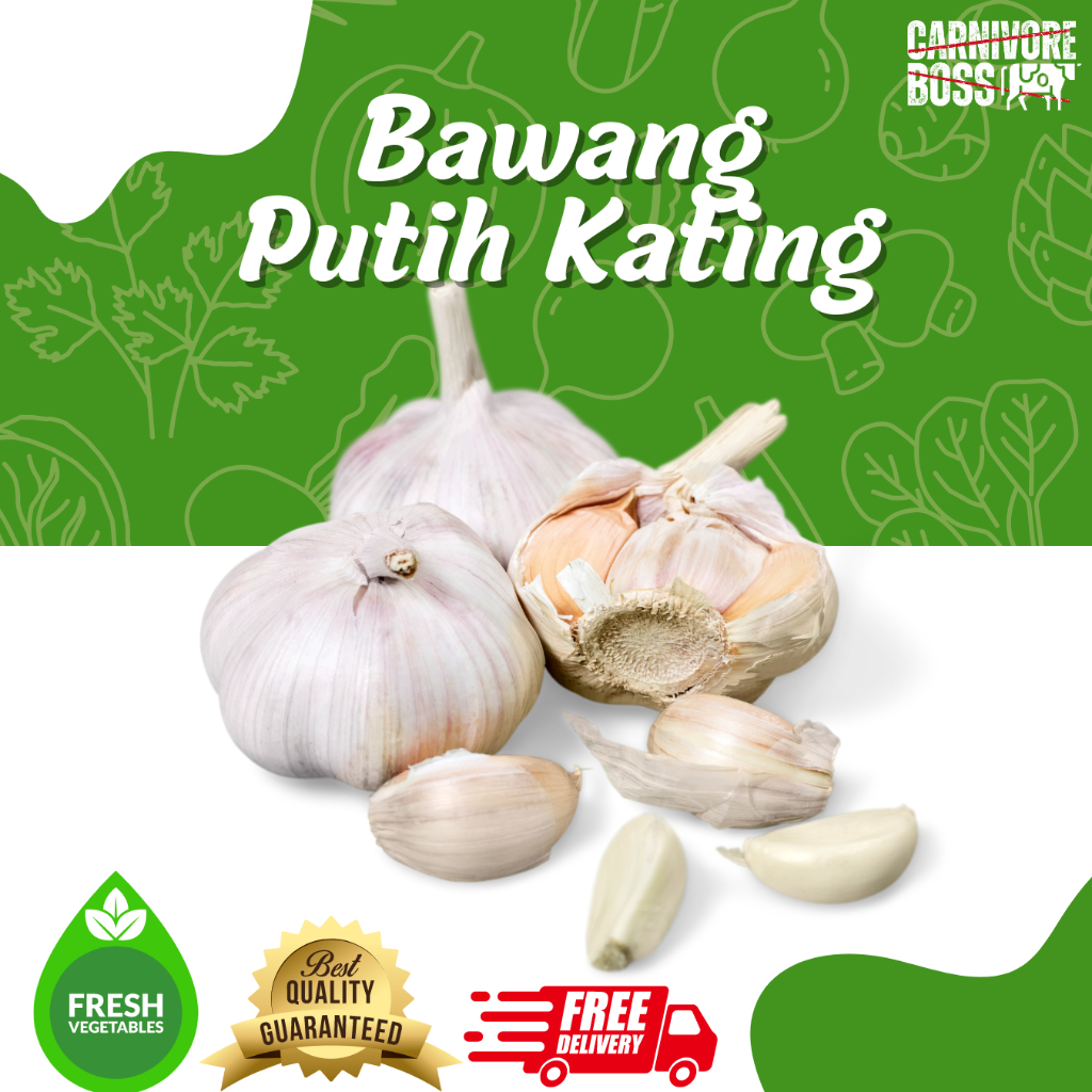 

BAWANG PUTIH KATING FRESH 250 GRAM / BAWANG PUTIH KATING SEGAR / BAWANG PUTIH / SAYUR