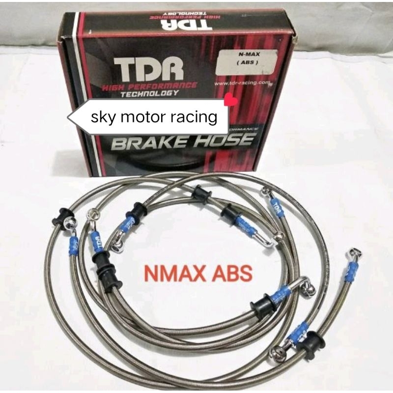 Selang rem  tdr set new nmax 2020 abs/selang  manter rem abs nmax 155 tdr racing depan/belakang