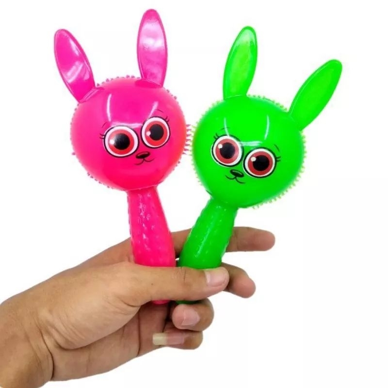 JOFESTORE88 X FerenHongXia MAINAN EDUKATIF ANAK MAINAN KARET PALU DAN SUARA STICK  RUBBER TOYS LIGHT AND SOUNDS