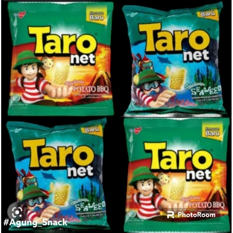 

Taro Net Potato Bbq & Seaweed | 1 Renceng Isi 10 Bungkus @ 8 Gram