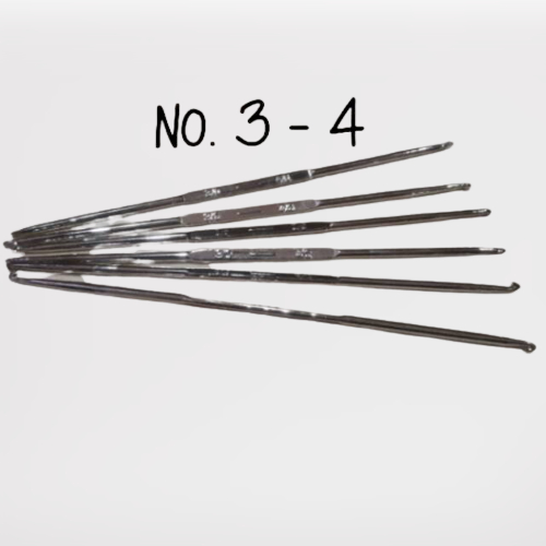 Jarum rajut no. 3 - 4