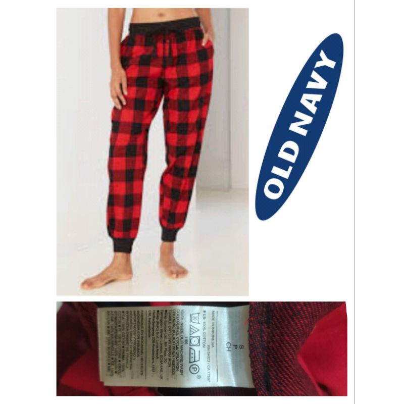 Celana Tidur Oldnavy Plaid Pajama Sweatpants UNISEX