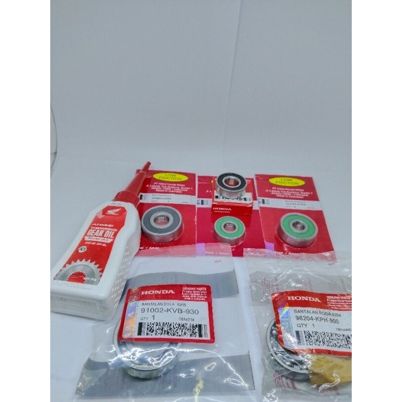 Bearing Laher set Rasio Gardan 6pc+Oli Gardan Honda Vario 125fi Vario 125 fi old Vario 125 esp