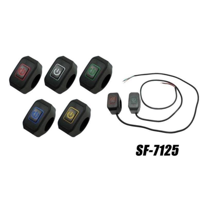 SAKLAR / HOLDER / TOMBOL ON OFF STANG MOTOR LAMPU NYALA WATERPROOF UNIVERSAL