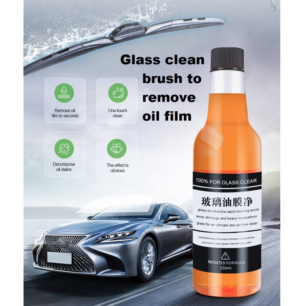 Obat pembersih jamur kerak kaca mobil Car Glass Oil Film Removing CAIRAN PEMBERSIH KACA