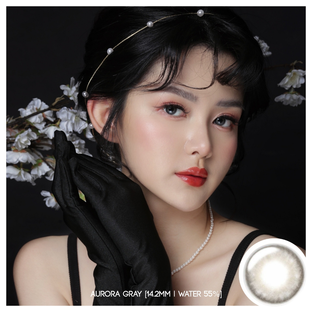 Mikhayloveshop x Millen Ktjhia - Softlens Aurora Gray (Grey) | ROMANDGLAM Collection