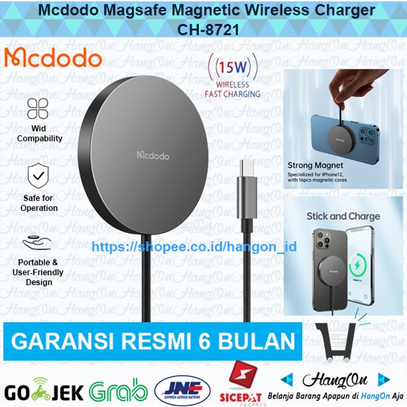 Mcdodo CH-8720 Magnetic Lightning Wireless Charger 15W MagSafe