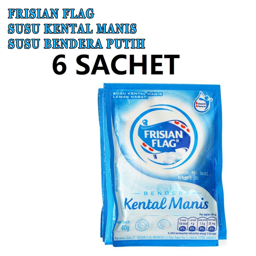 SUSU KENTAL MANIS FRISIAN FLAG LEMAK NABATI 6x38g