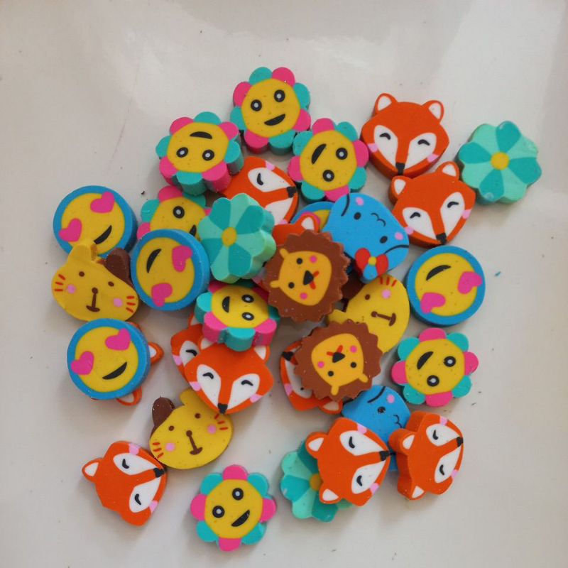 

Penghapus mini isi 6pcs | Penghapus lucu unik