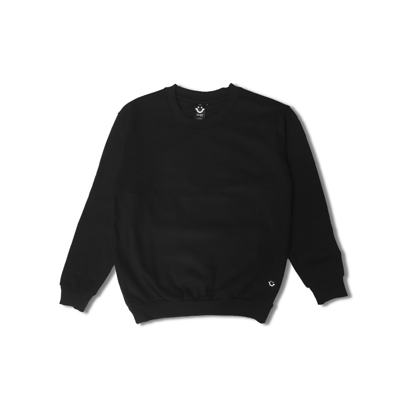 Crewneck hitam polos, Crewneck black polos, Sweater hitam pols, Hoodie hitam polos
