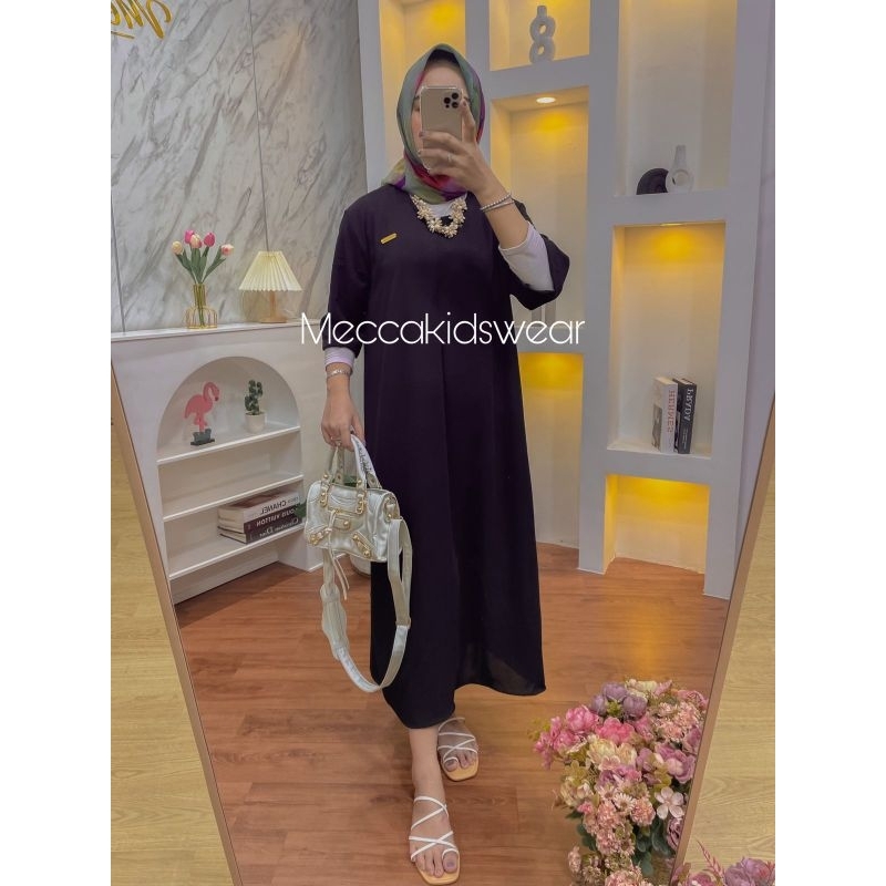 MIDI DRESS TERBARU BUSUI DRESS DAILY/MIDI DRESS ELEGANT SANTAI