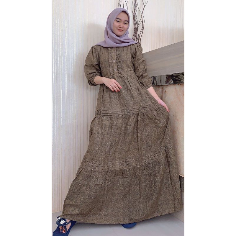 Gamis butik / Gamis Inayah / Gamis wanita kekinian / Gamis cantik lebaran