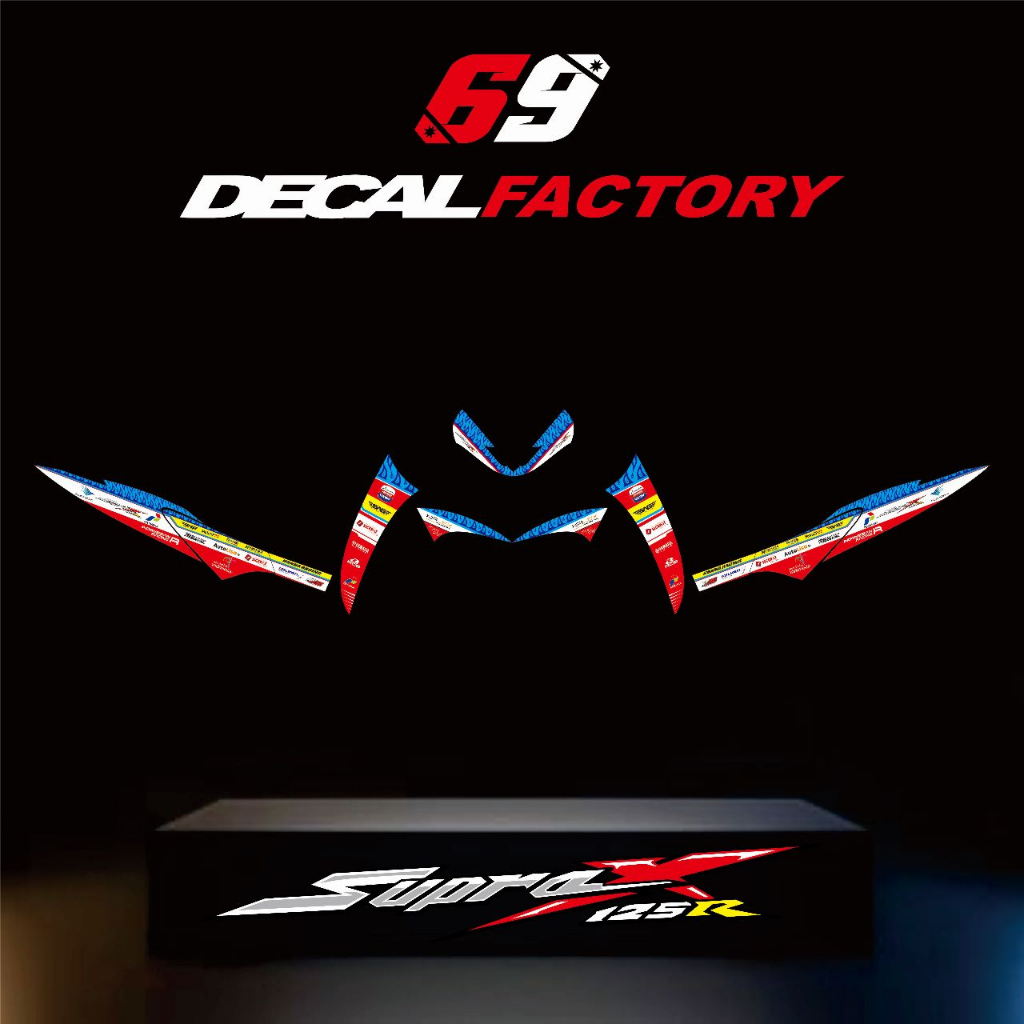 Striping SUPRA X 125 OLD dan Supra Tahun 2006 Motif Petamina Mandalika