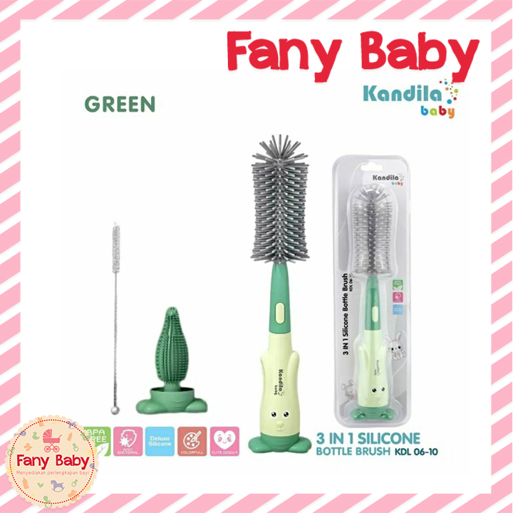 KANDILA BABY 3IN1 SILICONE BOTTLE BRUSH / KDL 06-10