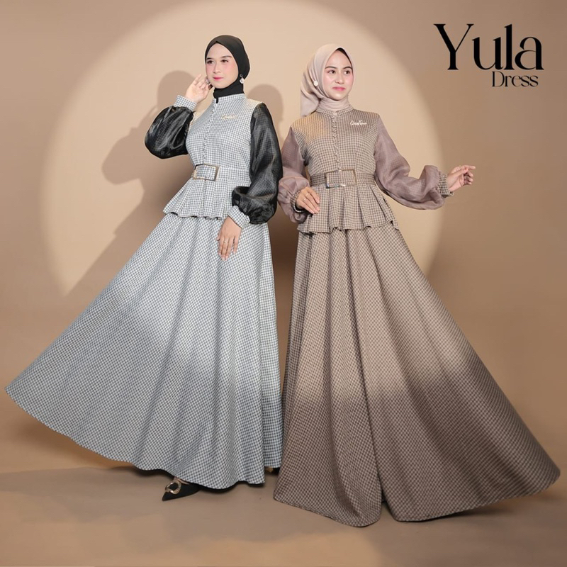 yula dress // zafga butik // misskami hijab // dress muslimah kekinian // dress kondangan hijab