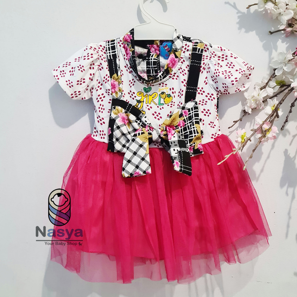 [KK-008] Setelan baju Anak Bayi Perempuan 3-12 bulan tangan rumbai